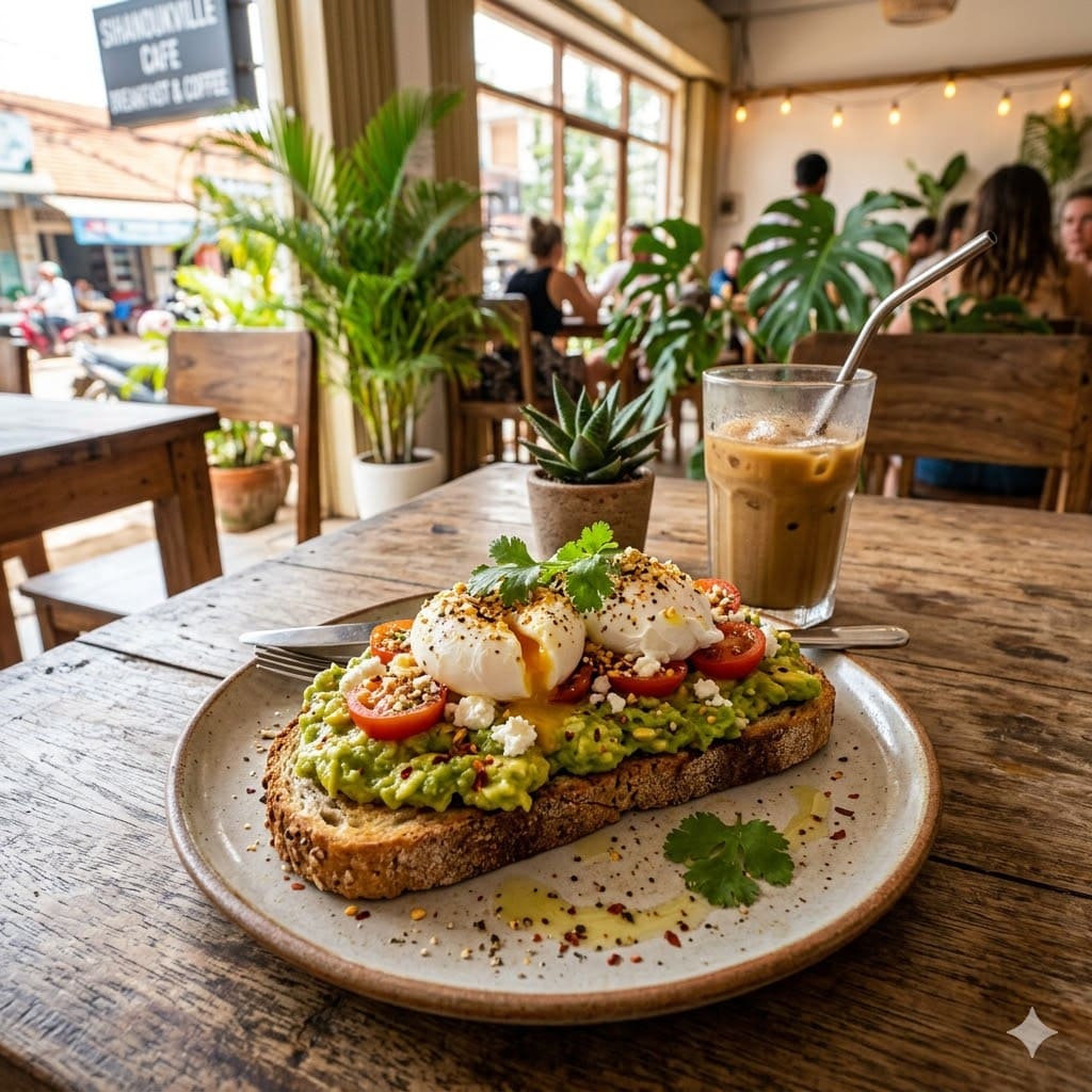 Avocado Toast dari Simetri Home Coffee Roasters